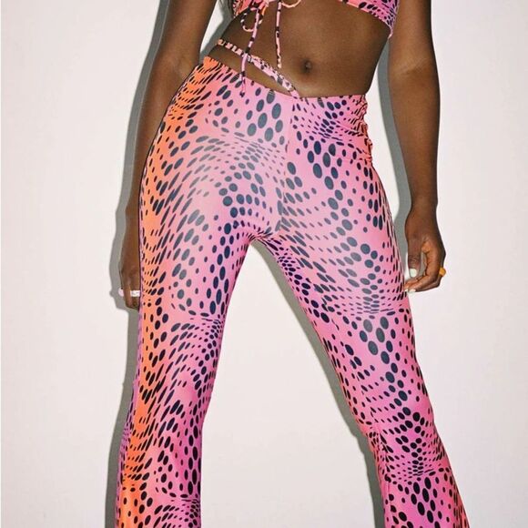 NEW! Princess Poly Radiant Pants Pink Multi Size 2 - Picture 1 of 10